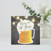 30 Jahre 30. Geburtstagsfeier Einladung (Stehend Vorderseite)