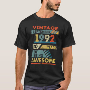 30 Jahre alt 30. Geburtstag Vintag im September 19 T-Shirt
