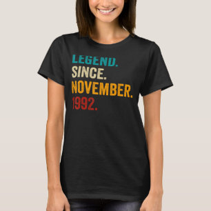 30 Jahre alt 30. Tag Männer lehnen seit November T-Shirt