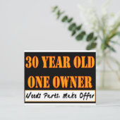 30 Jahre alt, ein Eigentümer - benötigt Teile, mac Postkarte (Stehend Vorderseite)