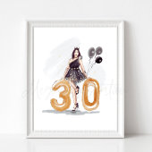 30 Jahre alt, glücklich 30. Poster