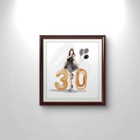 30 Jahre alt, glücklich 30. Poster