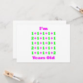 30 Jahre alt Magenta Gr Karte (Vorderseite/Rückseite Beispiel)