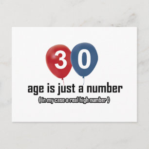 30 Jahre alt nichts außer einer Reihe von Designs Postkarte