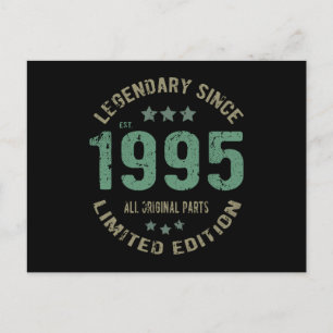 30 Jahre alt Tag 1995 Legende seit 30. Geburtstag Postkarte