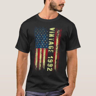 30 Jahre alt Vintag 1992 Amerikanische Flagge 30. T-Shirt