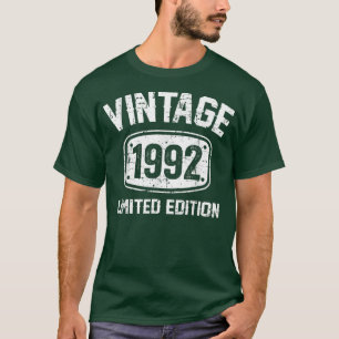 30 Jahre alt Vintag 1992 Limited Edition 30. Bir T-Shirt