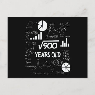 30 Jahre alte Bday Mathelehrerin 30. Geburtstagsge Postkarte