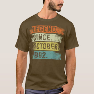 30 Jahre alte Geschenke Legend seit Oktober 1992 3 T-Shirt