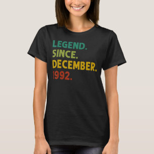 30 Jahre alte Legende Seit Dezember 1992 30. Gebur T-Shirt