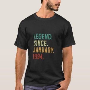 30 Jahre alte Legende Seit Januar 1994 30. Geburts T-Shirt