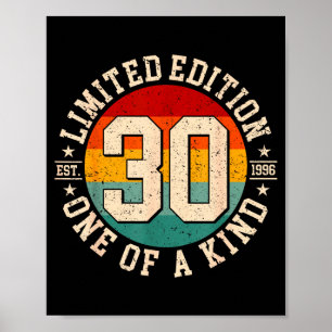 30 Jahre alte limitierte Auflage zum 30. Jubiläum Poster