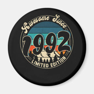 30 Jahre alte Vintage 30. Geburtstag 1992 Magnet