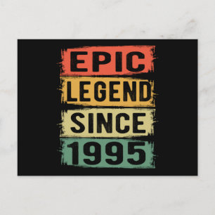 30 Jahre alter Tag 1995 Epische Legende 30. Geburt Postkarte