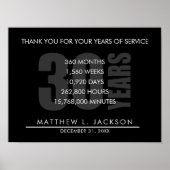 30 Jahre Altersrente oder Geschenk zur Mitarbeiter Poster (Vorne)