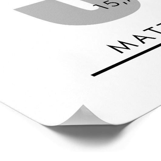 30 Jahre Altersrente oder Geschenk zur Mitarbeiter Poster (Ecke)