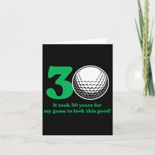30 Jahre altes Golfer Golfangebot Golf 30. Geburts Karte