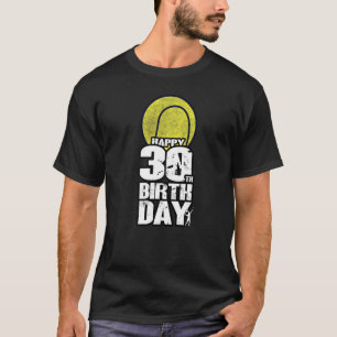 30 Jahre Altes Vintages Tennis 30. Geburtstag T-Shirt