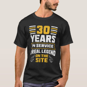 30 Jahre Dienst 30 Jahre Arbeit T Shirt
