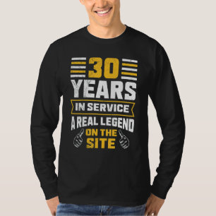 30 Jahre Dienst 30 Jahre Arbeit T-Shirt