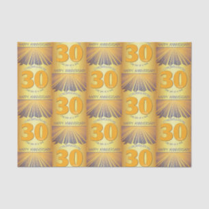 30 Jahre Golden Ray 12-Schritte-Jubiläums-Tasche Seidenpapier
