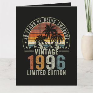30 Jahre großartig Vintage 1996 Karte