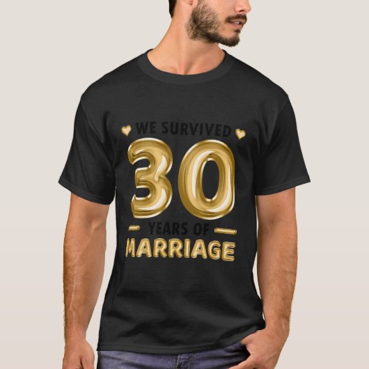 30 Jahre Hochzeit T-Shirt (Vorderseite)