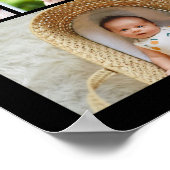 30 Jahre Hochzeitstag Foto Collage bearbeitbar Poster (Ecke)