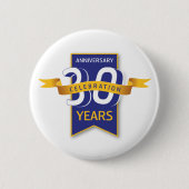30 Jahre Jubiläumsdesign Button (Vorderseite)
