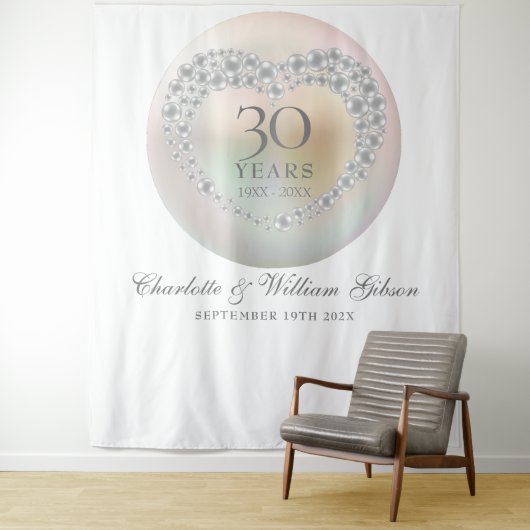 30 Jahre Pearl Foto Stand Hintergrund Wandteppich (Beispiel)