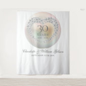 30 Jahre Pearl Foto Stand Hintergrund Wandteppich (Vorderseite)