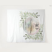 30 Jahre Pearl Greenery Foto Hintergrund Wandteppich (Vorderseite (Horizontal))