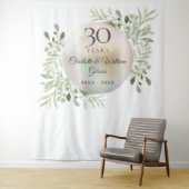 30 Jahre Pearl Greenery Foto Hintergrund Wandteppich (Beispiel)