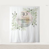 30 Jahre Pearl Greenery Foto Hintergrund Wandteppich (Vorderseite)