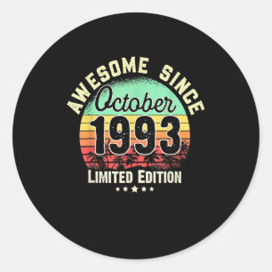 30 Jahre Phantastisch seit Oktober 1993 30. Geburt Runder Aufkleber
