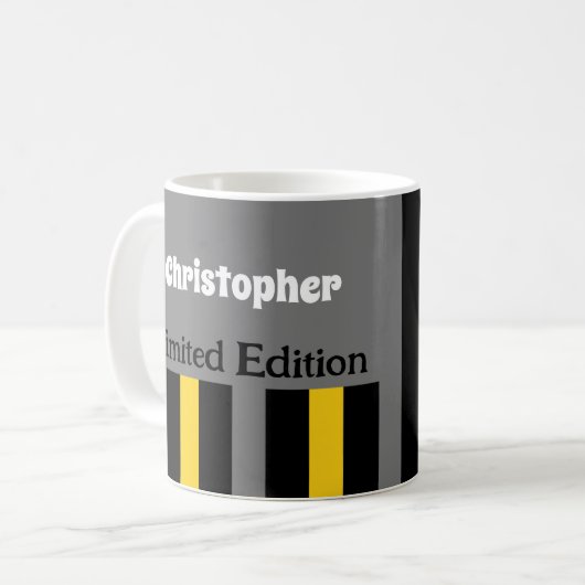 30 Jahre phantastischer Name Graugelb Kaffeetasse (Vorderseite Links)