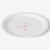 30 Jahre Pink 30. Geburtstag nach Maß Pappteller (Schrägansicht)