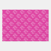 30 Jahre Pink Lavender 30. Geburtstag Geschenkpapier Set (Vorderseite)