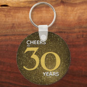 30 Jahre Schwarzes Gold 30. Geburtstag Schlüsselanhänger (Vorderseite)