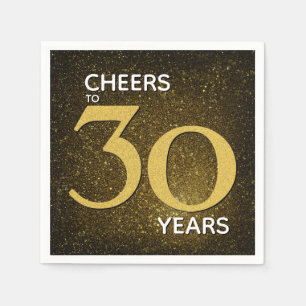 30 Jahre Schwarzes Gold 30. Geburtstag Serviette