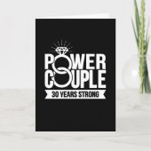 30 Jahre Starker Power Paar Niedlich 30 Jahre Jubi Karte (Vorderseite)