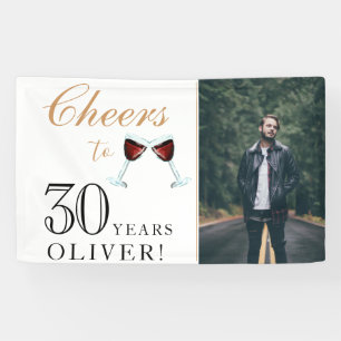 30 Jahre Wein 30. Geburtstag Foto Banner