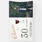 30 Jahre Wein 30. Geburtstag Foto Banner (Vertikal)