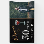 30 Jahre Wein 30. Geburtstag Foto Banner (Vertikal)