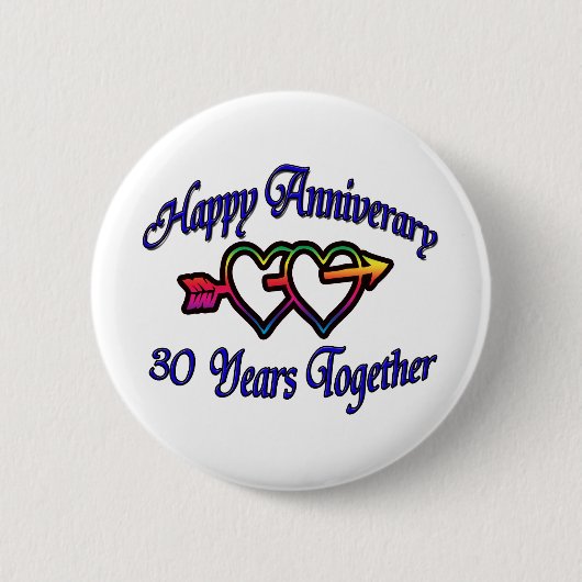 30 Jahre zusammen Button (Vorderseite)