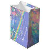 30. Jahrestag der Hochzeit, Opal, Mittlere Geschenktüte (Vorderseite Schrägansicht)