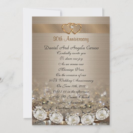 30. Jahrestag der Verlängerung der Einladung (Vorderseite)