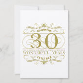 30. Jahrestag Karte (Vorderseite)