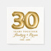 30. Jahrestag Personalisiert Serviette (Vorderseite)