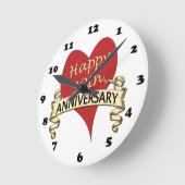 30. Jahrestag Runde Wanduhr (Winkel)